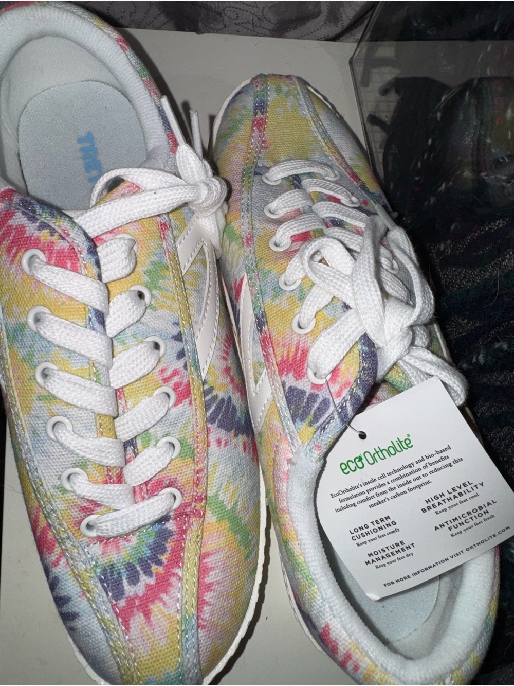 Tretorn Kids Multicolor Tie-Dye Canvas Sneakers with White Laces